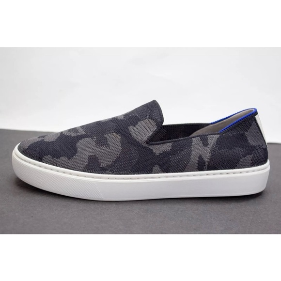 Rothy's Womens US 8.5 The Original Slip On Sneaker Grey Camo Camouflage Sneakers - Picture 3 of 12